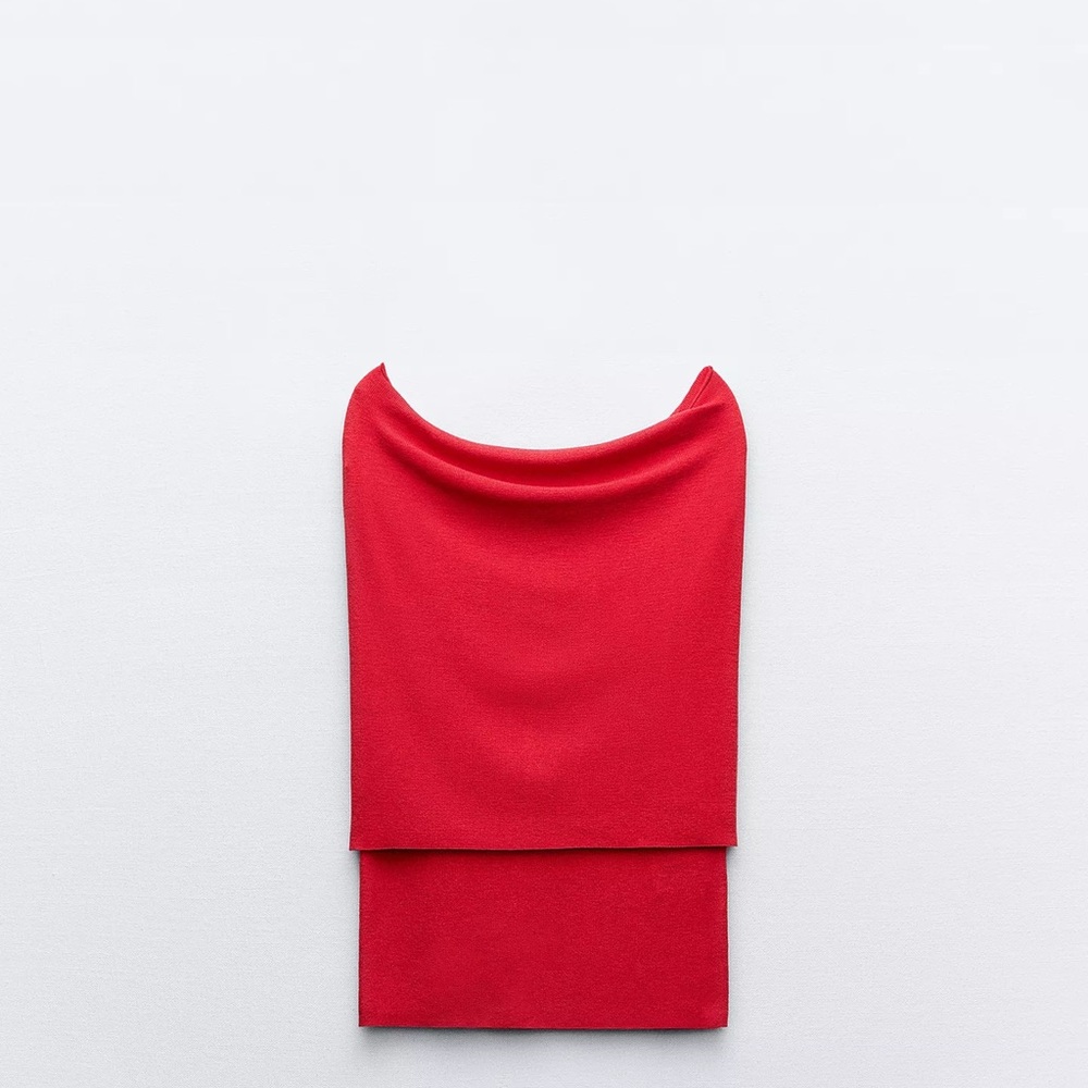 Elegant Red of shoulder top